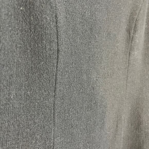 Rickie Freeman for Teri John Black Wool Sheath Dress Sleeveless Textured 4 - Picture 5 of 9